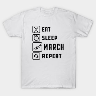 Trumpet - Eat Sleep March Repeat T-Shirt